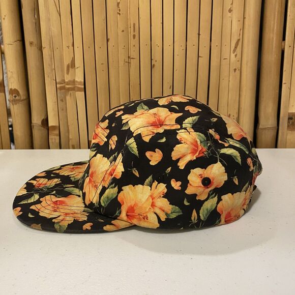 Camp Original Co 5 Panel Hat Tropical Hawaiian Adjustable Strap Clip Cap - Picture 3 of 9